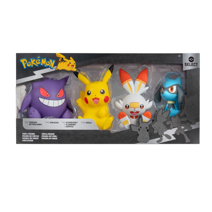 Kit Trio De Figuras Pokémon A Construir – 583 Piezas Articuladas De Pikachu, Evoli Y Tiplouf De 10,2 Cm, Para Niños De 7 Años