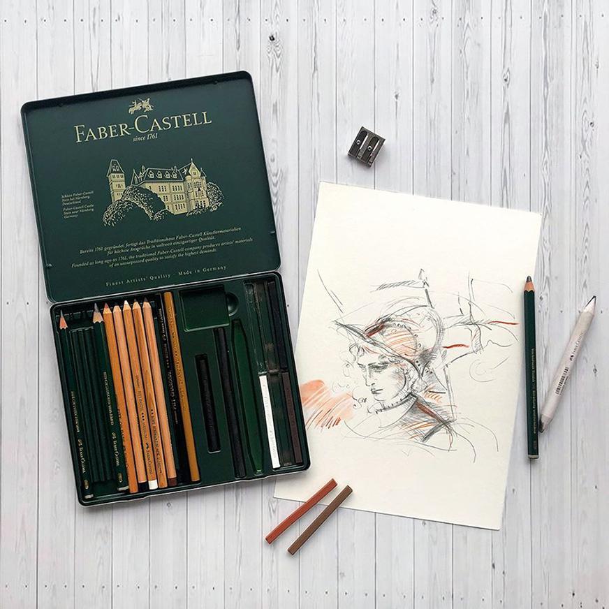 Caja De Lápices Faber-Castell Edición Black Box