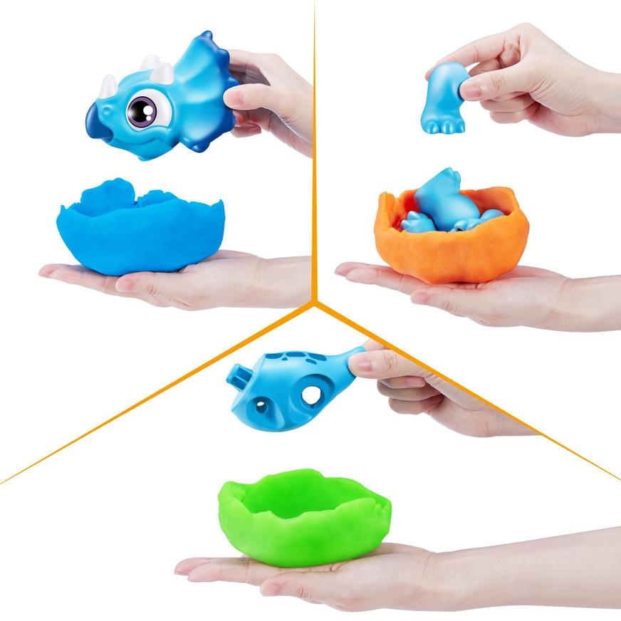 Smashers Dino Vs Aliens – Huevo De Juguete Aplastable, Incluye Dinosaurio Y Alienígena, Más De 20 Sorpresas, Triceratops