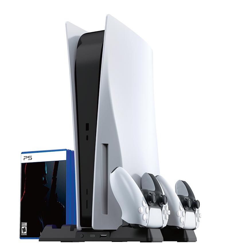 Klack Base de Refrigeración para PS5 con Soporte para Auriculares Cargador  y Organizador, PcCompone