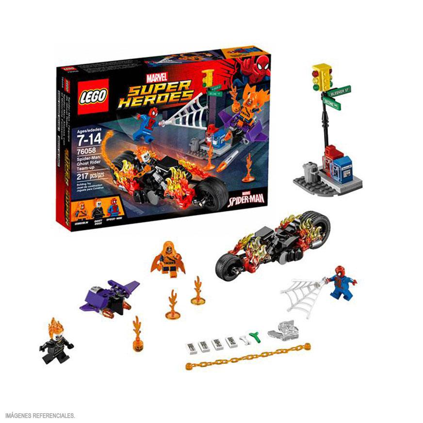 Lego Set De Construcción Spider-man Alianza Con El Motorist 