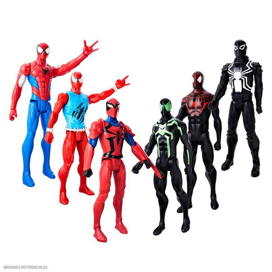 Marvel Spider-Man Titan Hero Pack Miles Morales, Spider-Man And Venom  Action Figures 