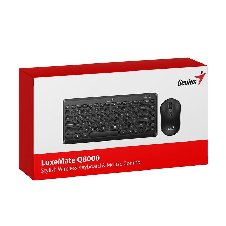 Combo Teclado Y Mouse Genius Luxemate Q8000 Tkl Negro Tai Loy