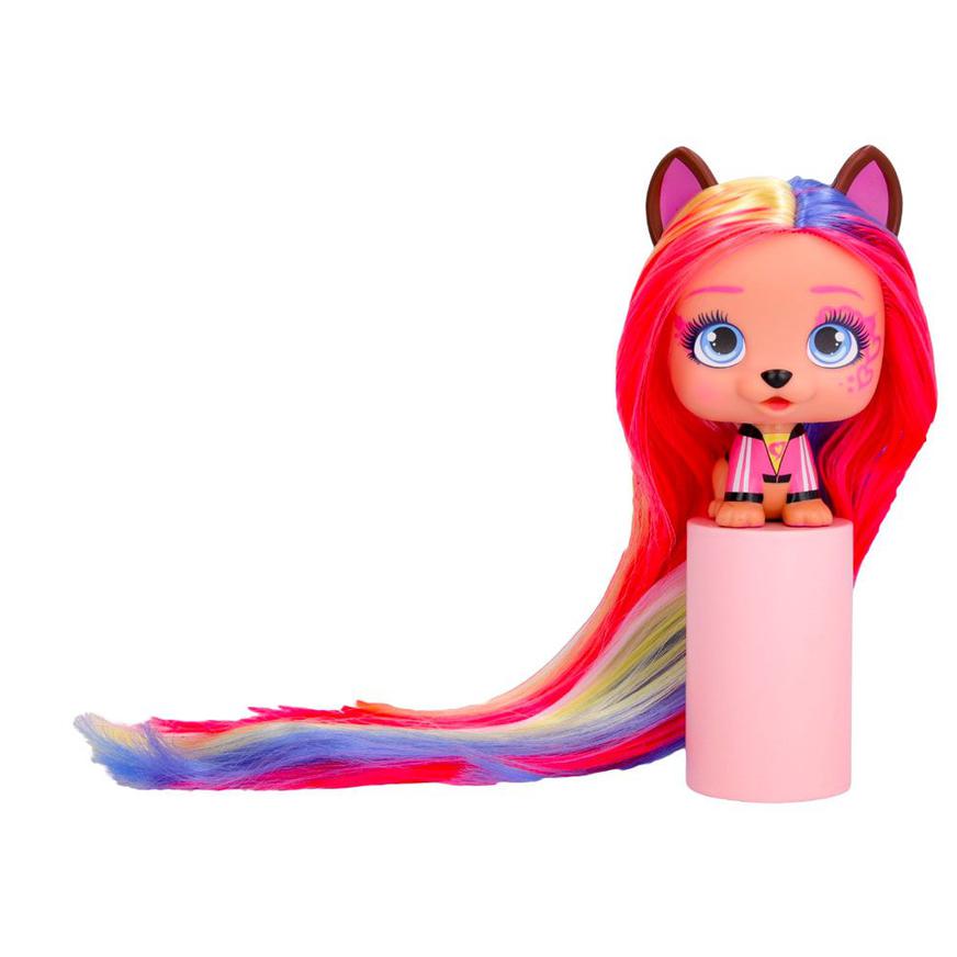 Set Muñeca Perrita Vip Pets Power Aurora Cabello Largo Tai Loy